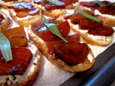 Beet And Goat Cheese Crostini